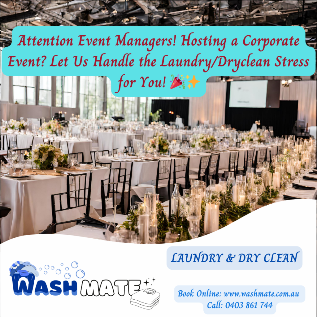 Commercial Laundry Services in Sydney for Corporate Events