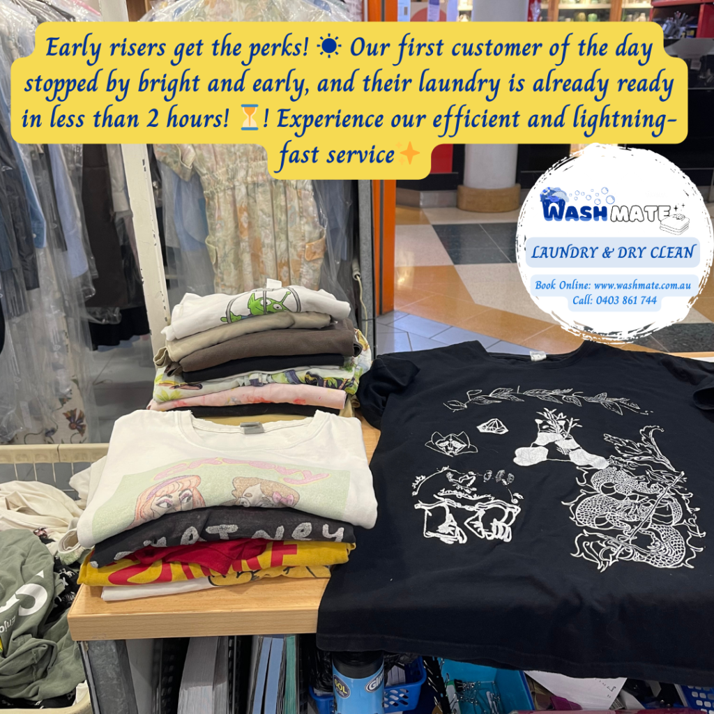 🌅Start Your Day Fresh with WashMate Drycleaners in Sydney ⏰